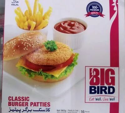 Big Bird Classic Burger Patties 960 g